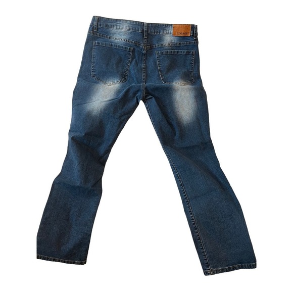 Junbaoss Distressed Slim Jeans Mens 38x28 - Picture 2 of 3